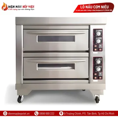 Lò Nấu Cơm Niêu Berjaya 2 Tầng 4 Khay Điện
