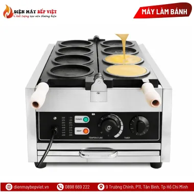 Máy Làm Bánh Đồng Xu 4 Khuôn