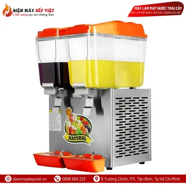 Máy Làm Mát Nước Trái Cây 2 Ngăn Cao Cấp