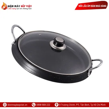 Nồi Lẩu Cạn Hàn Quốc Gang Cao Cấp