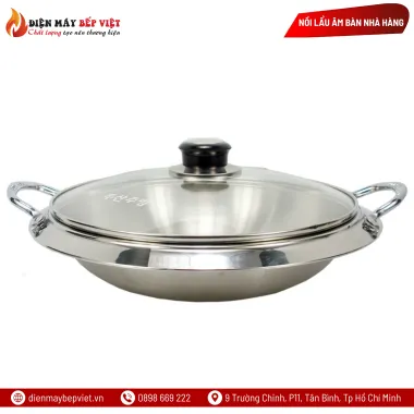 Nồi Lẩu Cạn Hàn Quốc Inox Cao Cấp