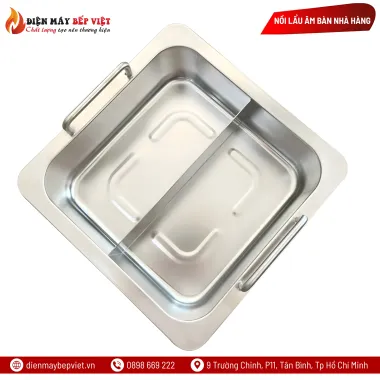 Nồi Lẩu Vuông 2 Ngăn