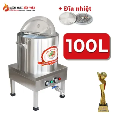 Nồi Nấu Phở Đĩa Nhiệt 100lít