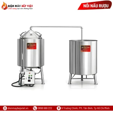 Nồi Nấu Rượu Bằng Điện (30Kg Gạo)