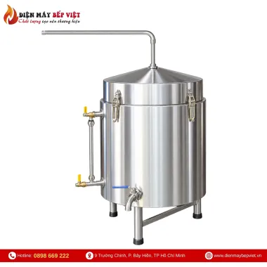 Nồi Nấu Rượu Công Nghiệp 100Kg