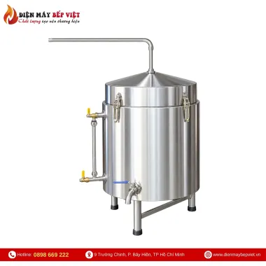 Nồi Nấu Rượu Công Nghiệp 50Kg