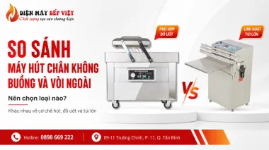 So Sánh Máy Hút Chân Không Buồng Và Vòi Ngoài