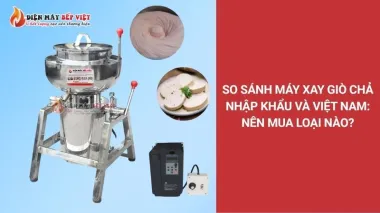 So sánh máy xay giò chả nhập khẩu và Việt Nam: Nên mua loại nào?