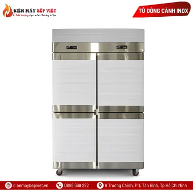 Tủ Đông Mát 2 Chế Độ 4 Cánh Inox Lightcool LS-1200F
