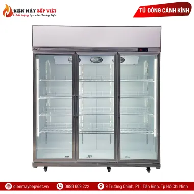 Tủ đông 3 cửa kính cao cấp Snow Village LD-1860FA