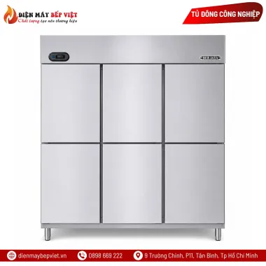 Tủ Đông 6 Cánh Inox Berjaya BS6DUF/Z