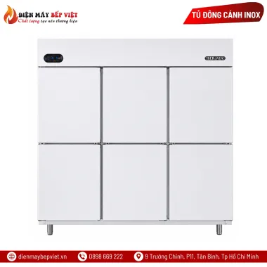 Tủ Đông 6 Cánh Inox Berjaya BS6DUF/Z Chính Hãng