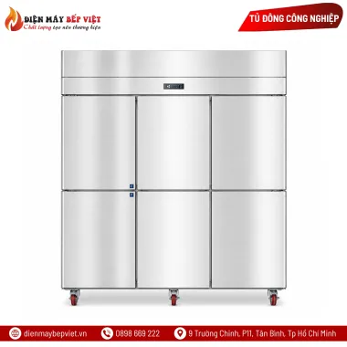 Tủ Đông 6 Cánh Inox Quạt Lạnh Lightcool LS-1200F-1253L