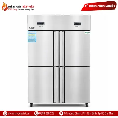 Tủ Đông Mát 4 Cánh Inox 2 Chế Độ Snow Village SLLDZ4-820L