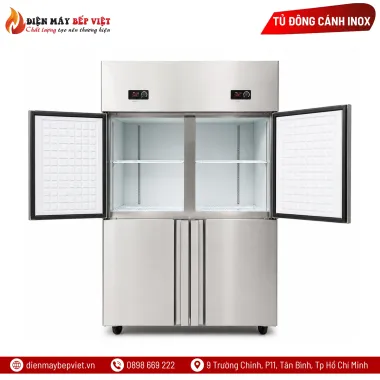 Tủ Đông Mát 4 Cánh Inox 2 Chế Độ Snow Village SLLDZ4-820L