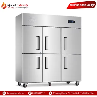 Tủ Đông Mát 6 Cánh Inox 201 Lạnh Trực Tiếp Lightcool LS-1800-COIL