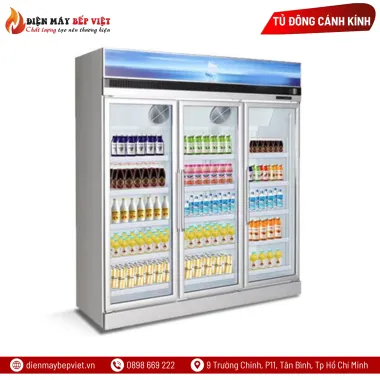 Tủ Đông Siêu Thị 3 Cánh Kính Kistem KIS-XS144F3Y