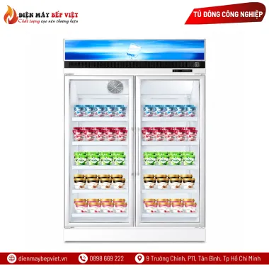 Tủ Đông Trưng Bày 2 Cánh Kính Kistem KIS-XS92F2Y