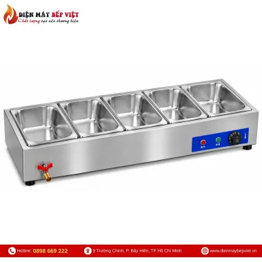 Tủ Giữ Nóng Thức Ăn Để Bàn 1 Hàng 5 Khay | Điện Máy Bếp Việt