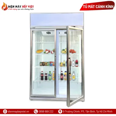 Tủ Mát 2 Cửa Kính Cao Cấp LC-1260FA