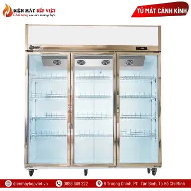 Tủ Mát 3 Cửa Kính Quạt Lạnh LC-1800AF