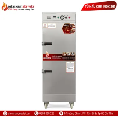 Tủ Nấu Cơm 12 Khay Inox 201