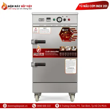 Tủ Nấu Cơm 6 Khay Inox 201