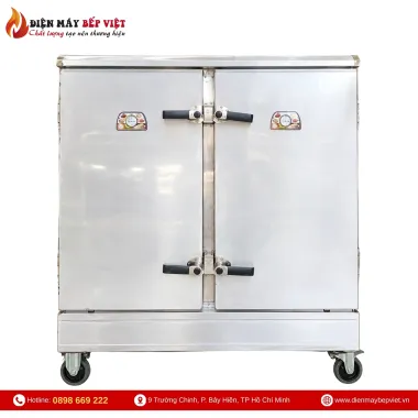 Tủ Nấu Cơm Điện 24 Khay Inox 201 Nhập Khẩu