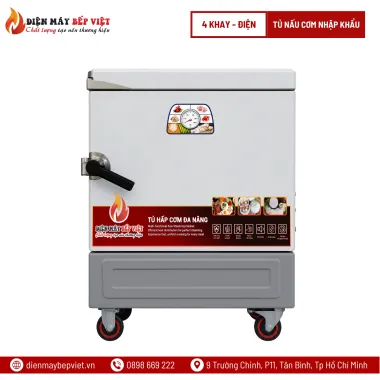 Tủ Nấu Cơm Điện 4 Khay Nhập Khẩu