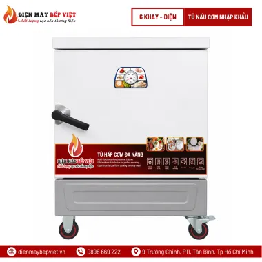 Tủ Nấu Cơm Điện 6 Khay Nhập Khẩu