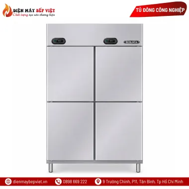 Tủ Nửa Đông Nửa Mát 4 Cánh Inox Berjaya BSDU2F2C/Z