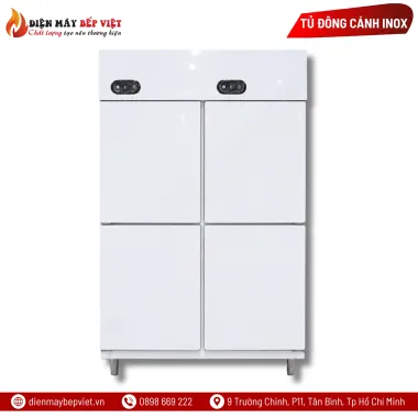 Tủ Nửa Đông Nửa Mát 4 Cánh Inox Berjaya BSDU2F2C/Z
