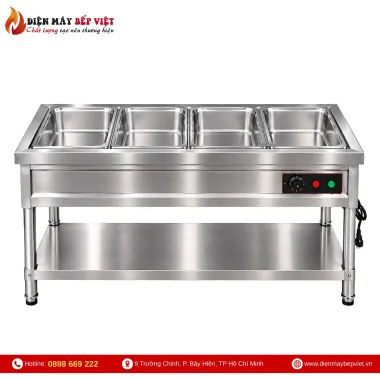Tủ Quầy Giữ Nóng Thức Ăn 4 Khay 1/1 | Điện Máy Bếp Việt
