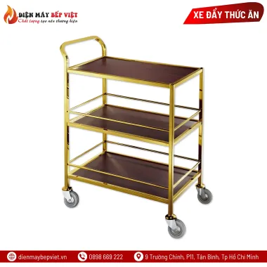 Xe Đẩy Khung Vàng 3 Tầng A-058